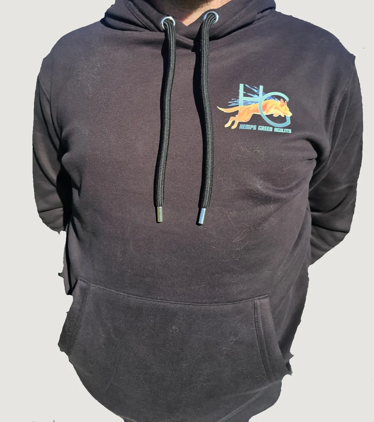 Hemps Green Agility Mens AM001 Hoodie CHEST LOGO 1