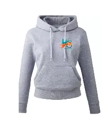 Hemps Green Agility Womens AM003 Hoodie grey marl