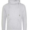 JH021 Cross Neck Hoodie grey marl